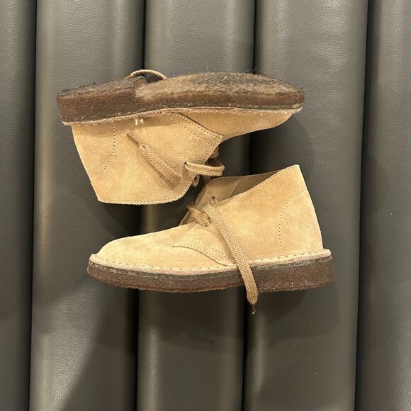 Crewcuts Kids Lace up Suede Ankle Chukka Boots Tan K9 - Picture 2 of 7